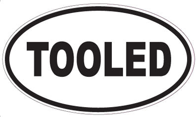TOOLED - Oval Sticker