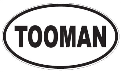 TOOMAN - Oval Sticker