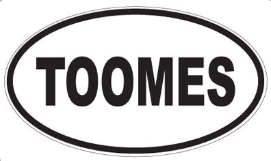 TOOMES - Oval Magnet