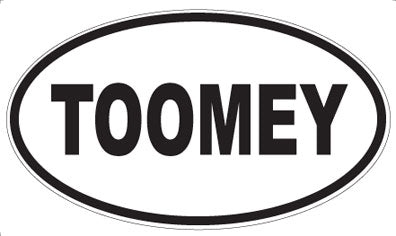 TOOMEY - Oval Magnet