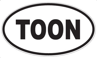 TOON - Oval Sticker