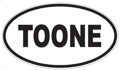TOONE - Oval Sticker