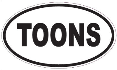 TOONS - Oval Magnet