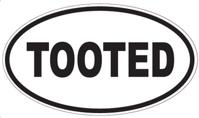 TOOTED - Oval Sticker