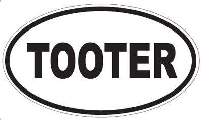 TOOTER - Oval Sticker