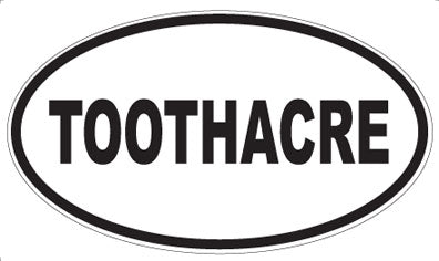 TOOTHACRE - Oval Magnet