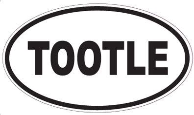 TOOTLE - Oval Sticker