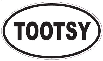 TOOTSY - Oval Sticker