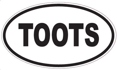 TOOTS - Oval Magnet