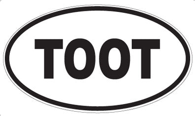 TOOT - Oval Magnet
