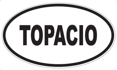 TOPACIO - Oval Sticker