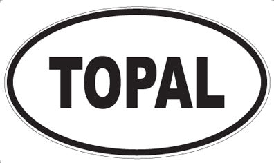TOPAL - Oval Sticker