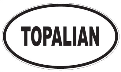 TOPALIAN - Oval Magnet