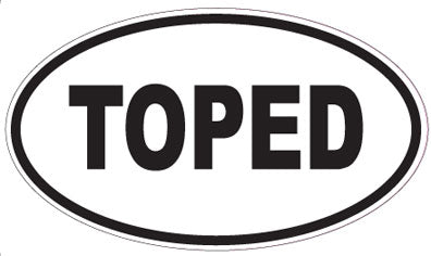 TOPED - Oval Magnet