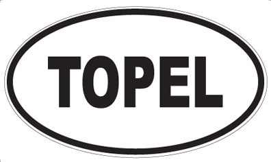 TOPEL - Oval Sticker