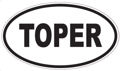 TOPER - Oval Sticker