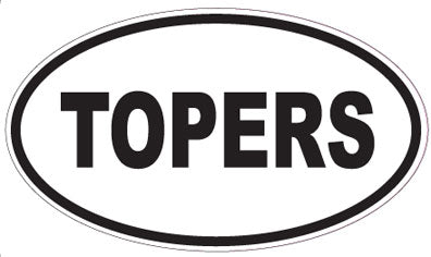 TOPERS - Oval Sticker