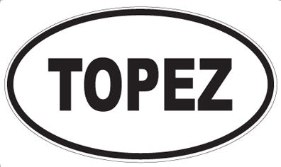 TOPEZ - Oval Magnet