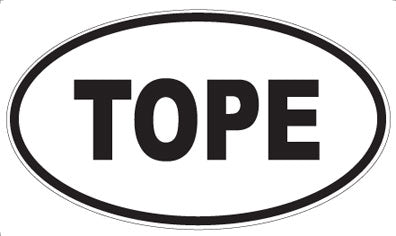TOPE - Oval Magnet