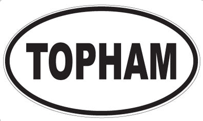 TOPHAM - Oval Sticker