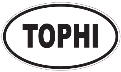 TOPHI - Oval Sticker