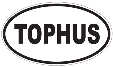 TOPHUS - Oval Sticker