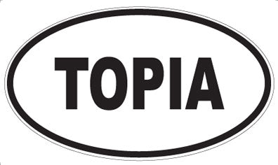 TOPIA - Oval Magnet