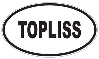 TOPLISS - Oval Sticker