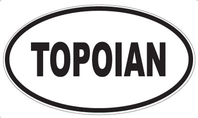TOPOIAN - Oval Sticker