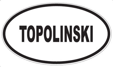 TOPOLINSKI - Oval Magnet