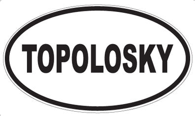 TOPOLOSKY - Oval Sticker
