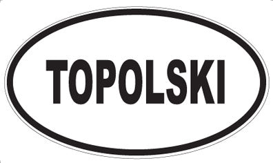 TOPOLSKI - Oval Magnet