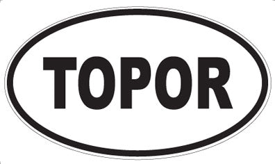 TOPOR - Oval Sticker