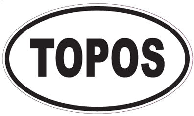 TOPOS - Oval Sticker