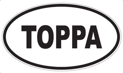 TOPPA - Oval Sticker