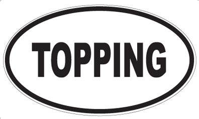 TOPPING - Oval Magnet