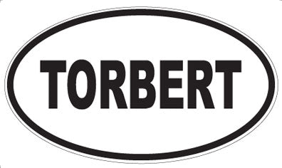 TORBERT - Oval Sticker