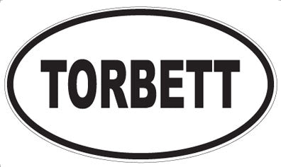 TORBETT - Oval Sticker
