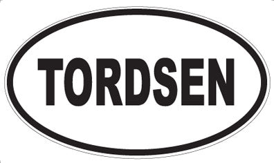 TORDSEN - Oval Sticker