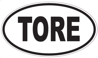 TORE - Oval Sticker