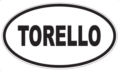 TORELLO - Oval Sticker