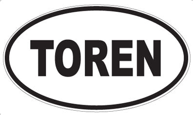 TOREN - Oval Sticker