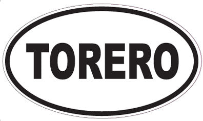 TORERO - Oval Sticker