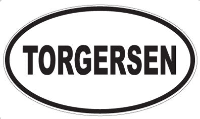 TORGERSEN - Oval Magnet