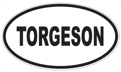 TORGESON - Oval Magnet