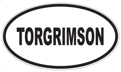 TORGRIMSON - Oval Magnet