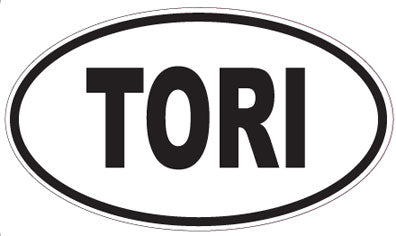 TORI - Oval Sticker