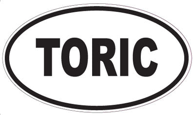 TORIC - Oval Sticker