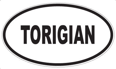 TORIGIAN - Oval Sticker