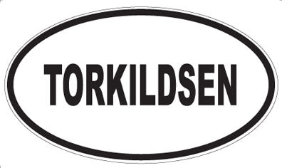 TORKILDSEN - Oval Sticker